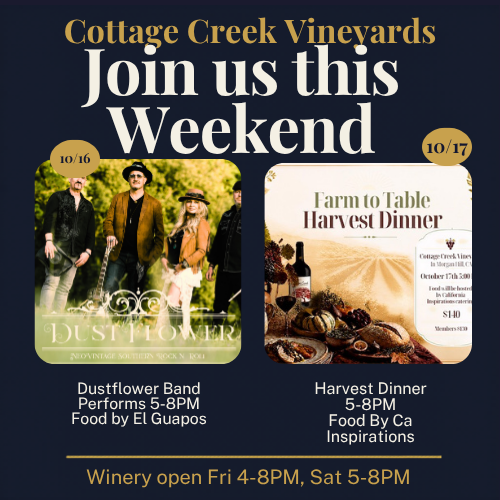 Cottage Creek Vineyard special offer